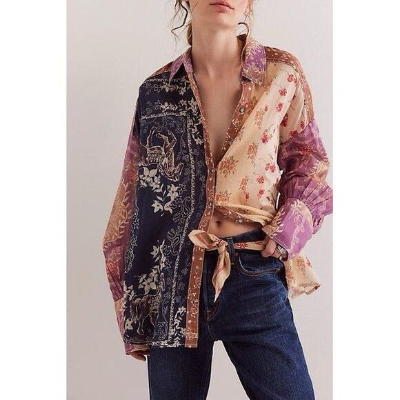 Free People We The Free Flower Patch Top - Picture 1 of 6